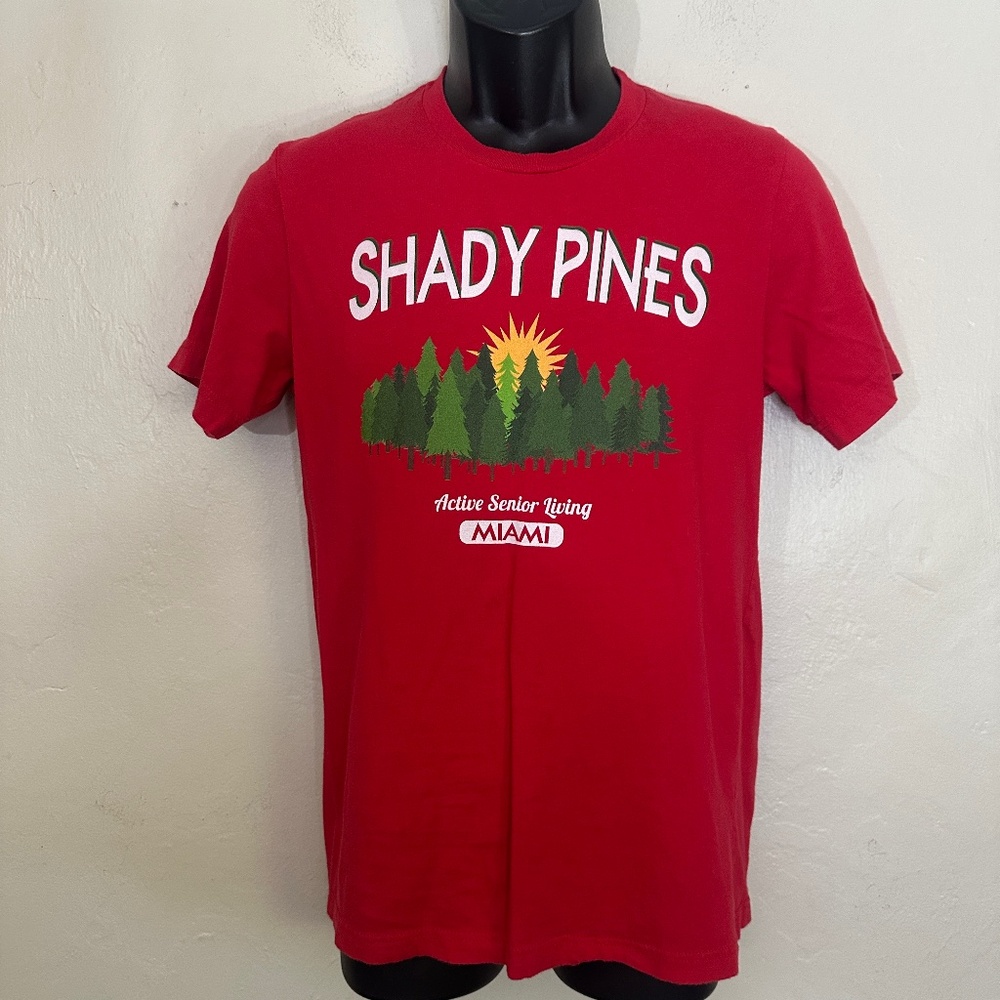 Shady Pines Active Senior Living Miami T Shirt Medium Gently worn 100% cotton